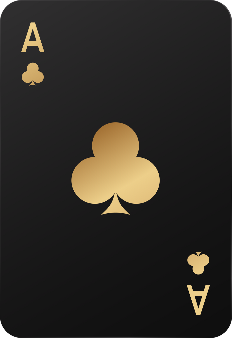 clubs ace  poker playing card icon